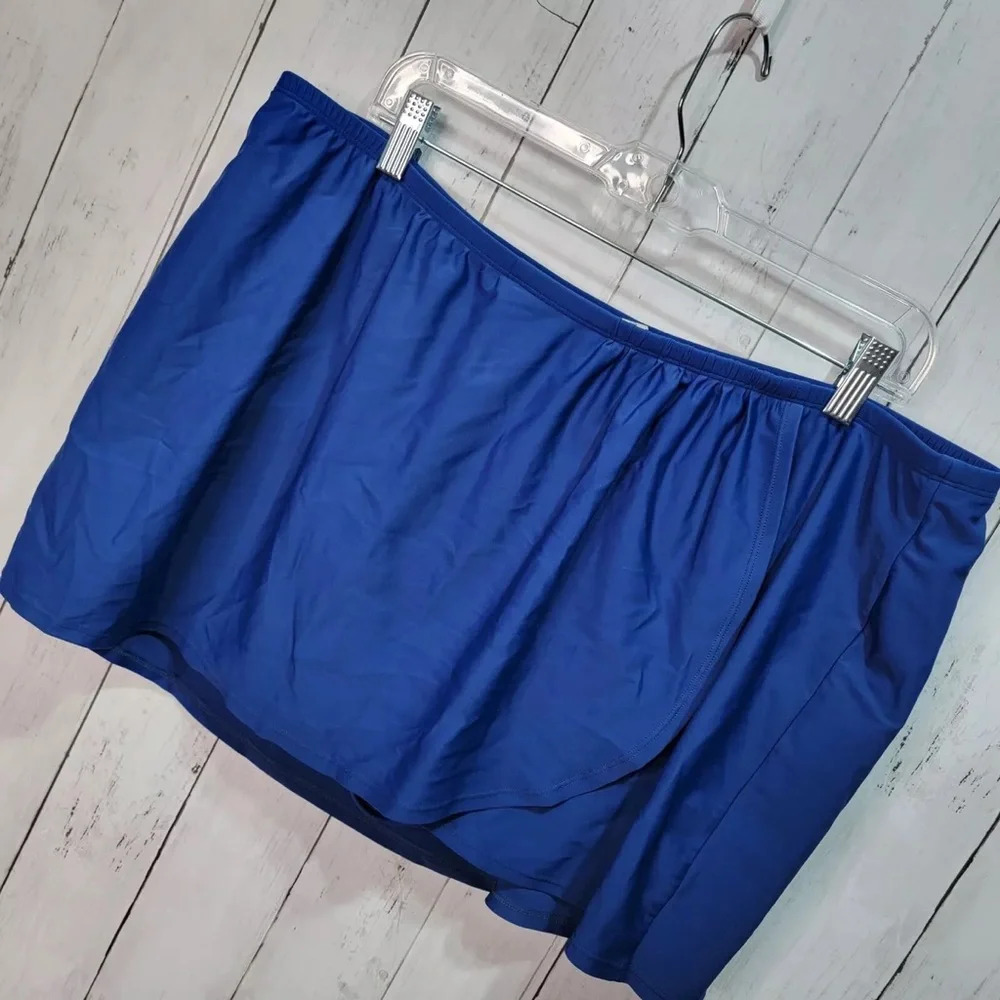 Lane Bryant Swim Cacique Women's Blue Swim Bottom - Picture 3 of 7